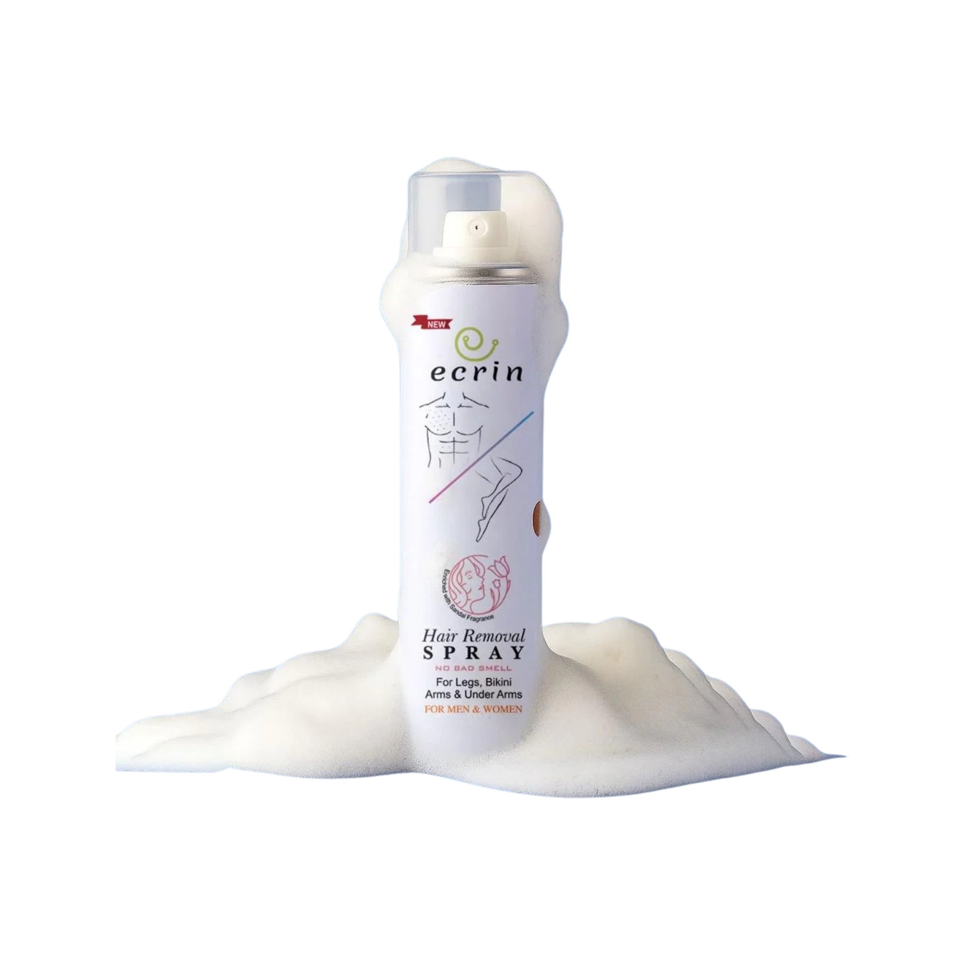 Ecrin Hair Removal Spray - Easy Painless Hair Remover