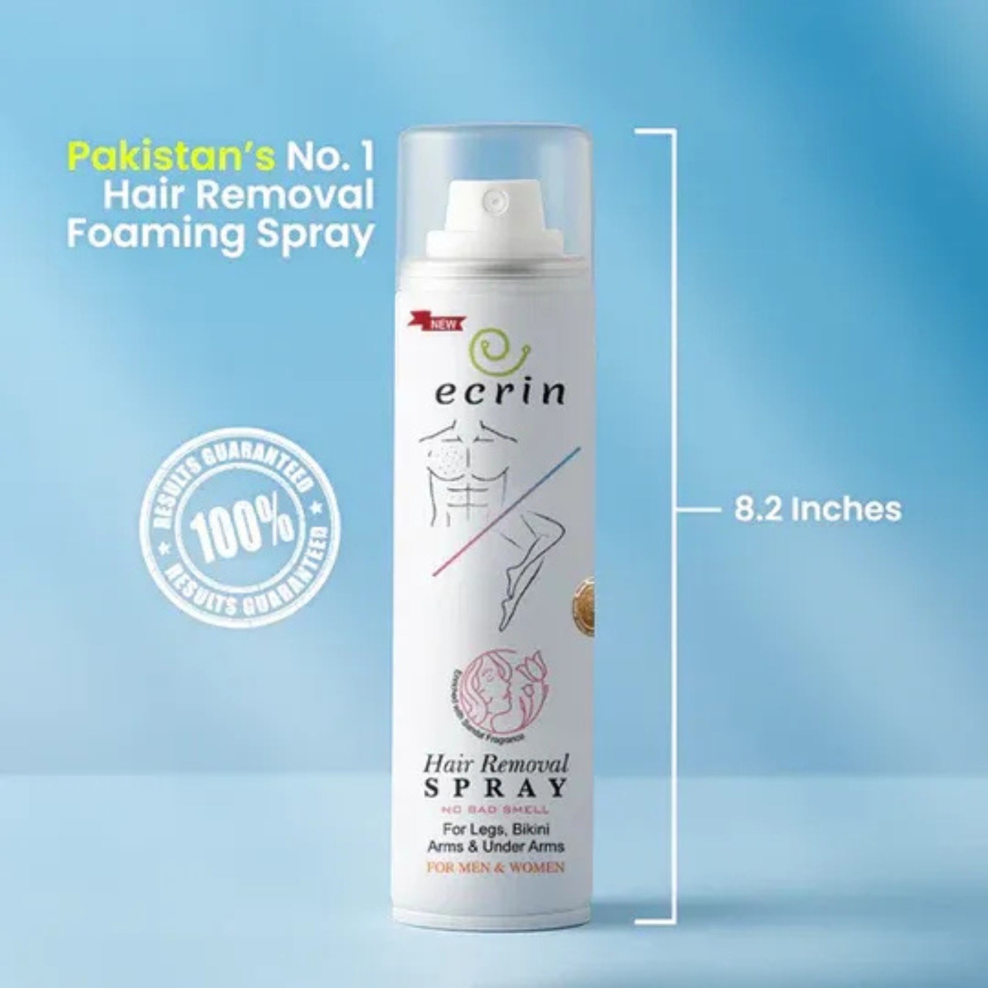 Ecrin Hair Removal Spray - Easy Painless Hair Remover