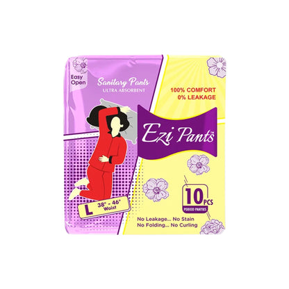 Ezi-Pants Sanitary Pants - Large (12-Hour Protection)