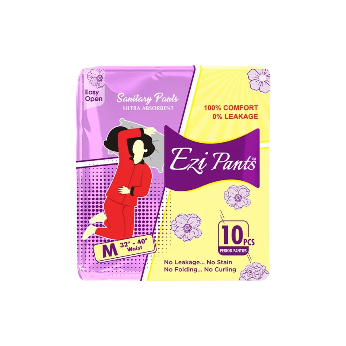 Ezi-Pants Sanitary Pants - Medium (12-Hour Protection)