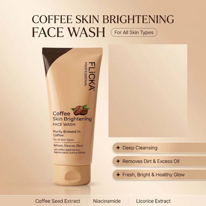 FLiCKA Professional Coffee Skin Brightening Face Wash