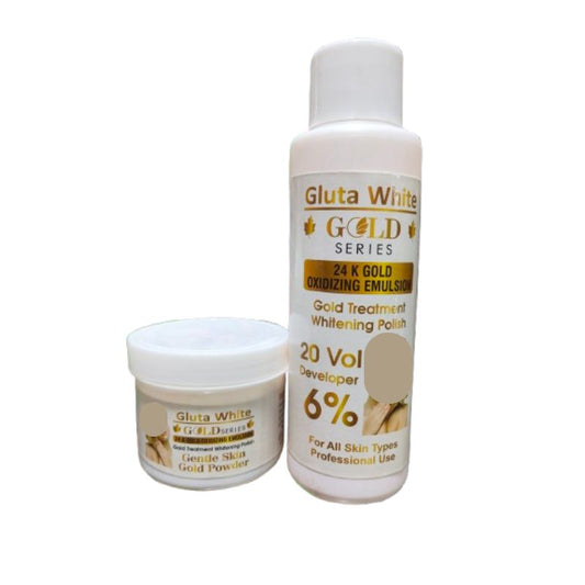 Gluta White Skin Polish with 24K Gold Whitening Parlor Pack