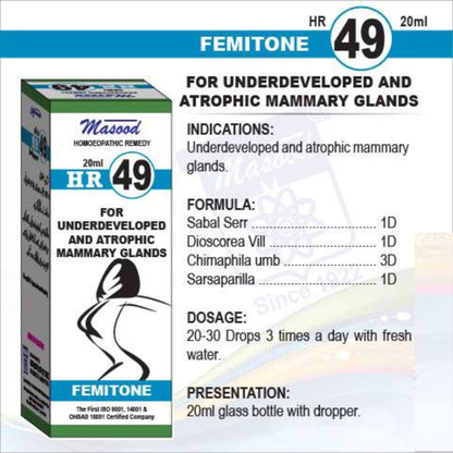 HR 49 Homeopathic Drops for Natural Bust Development
