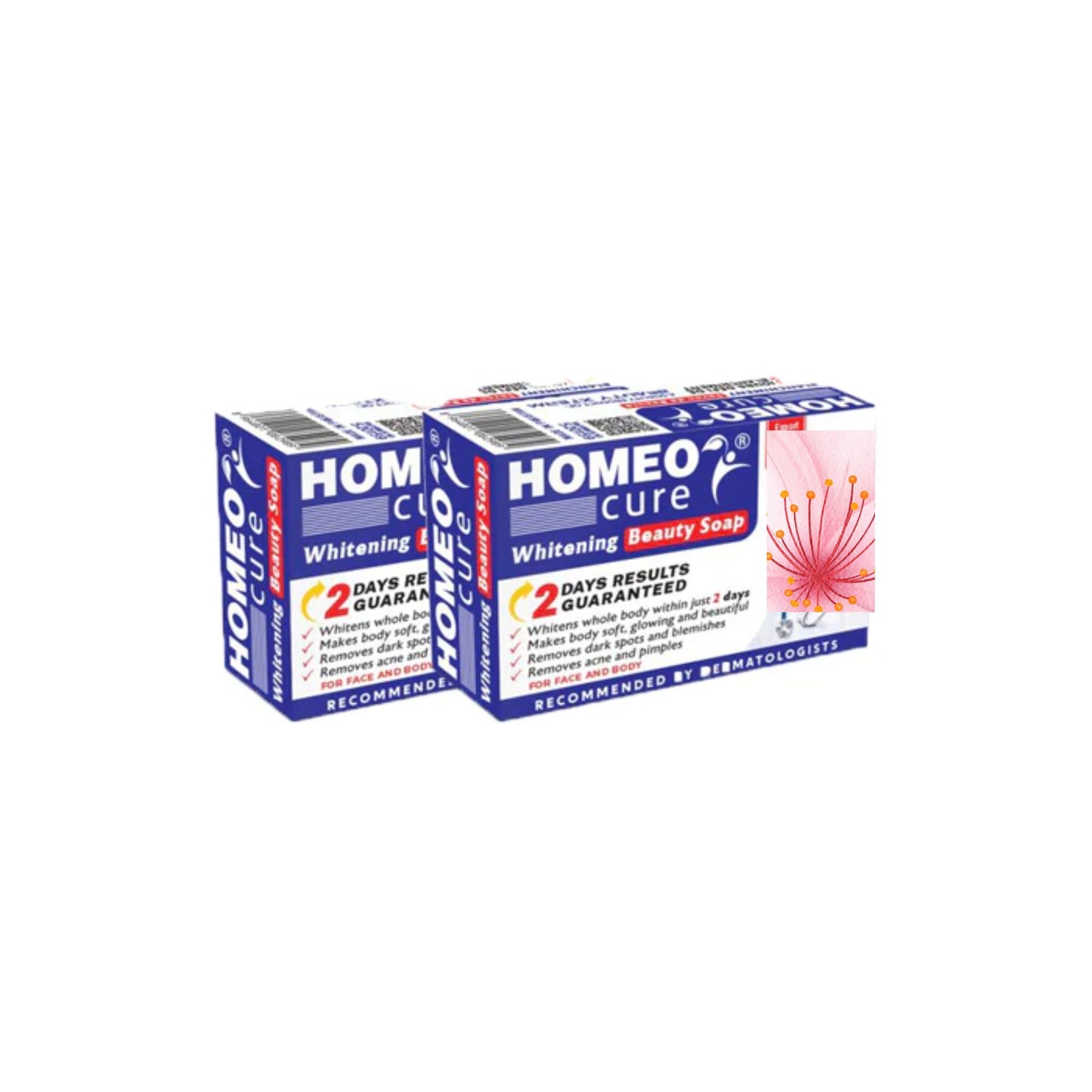 Homeo Cure Whitening Beauty Soap Pack of 2 - Face & Body
