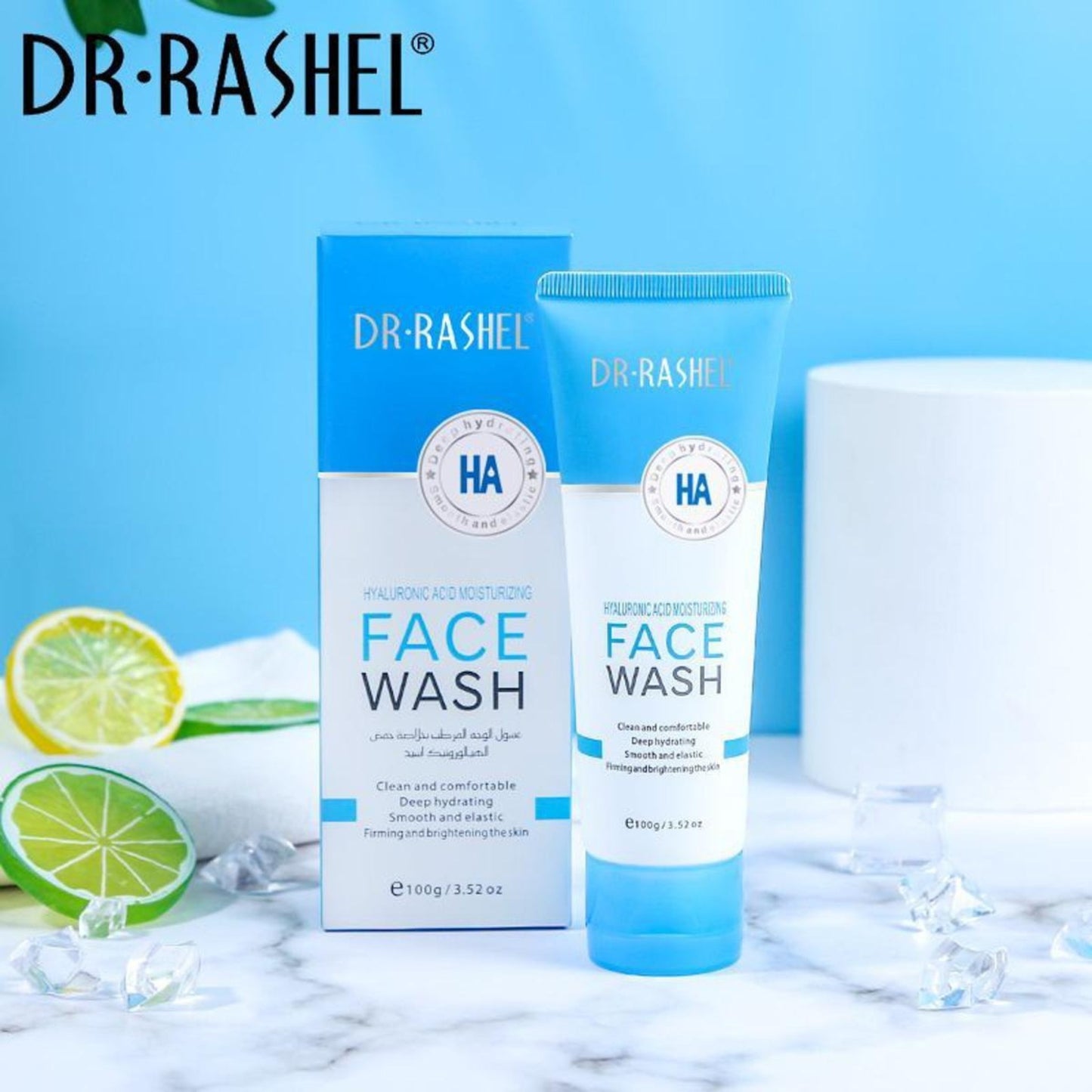 Hyaluronic Acid Face Wash by Dr. Rashel - Moisturizing Cleanser 100g