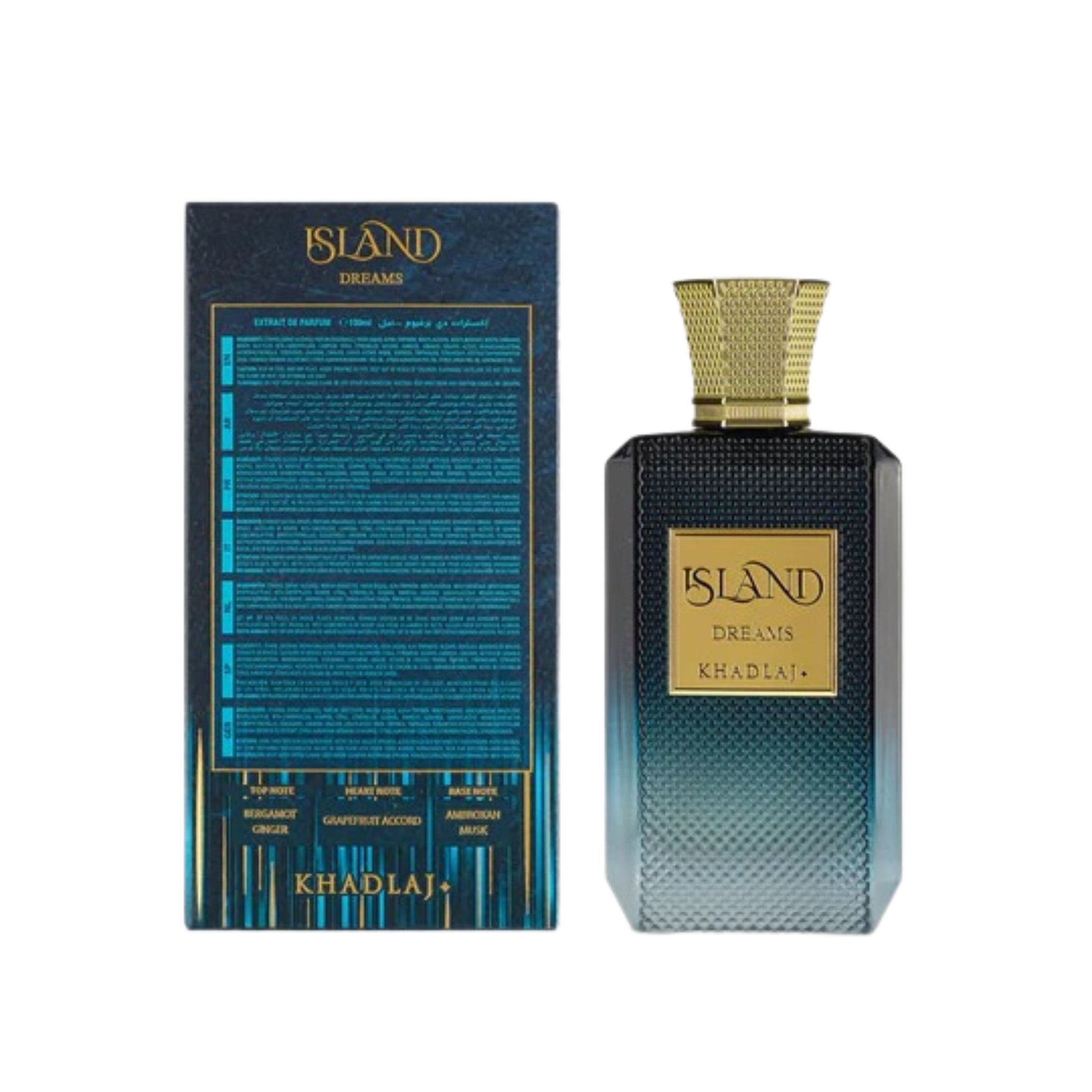 Island Dreams Extrait de Parfum by Khadlaj - Fresh Musky Scent