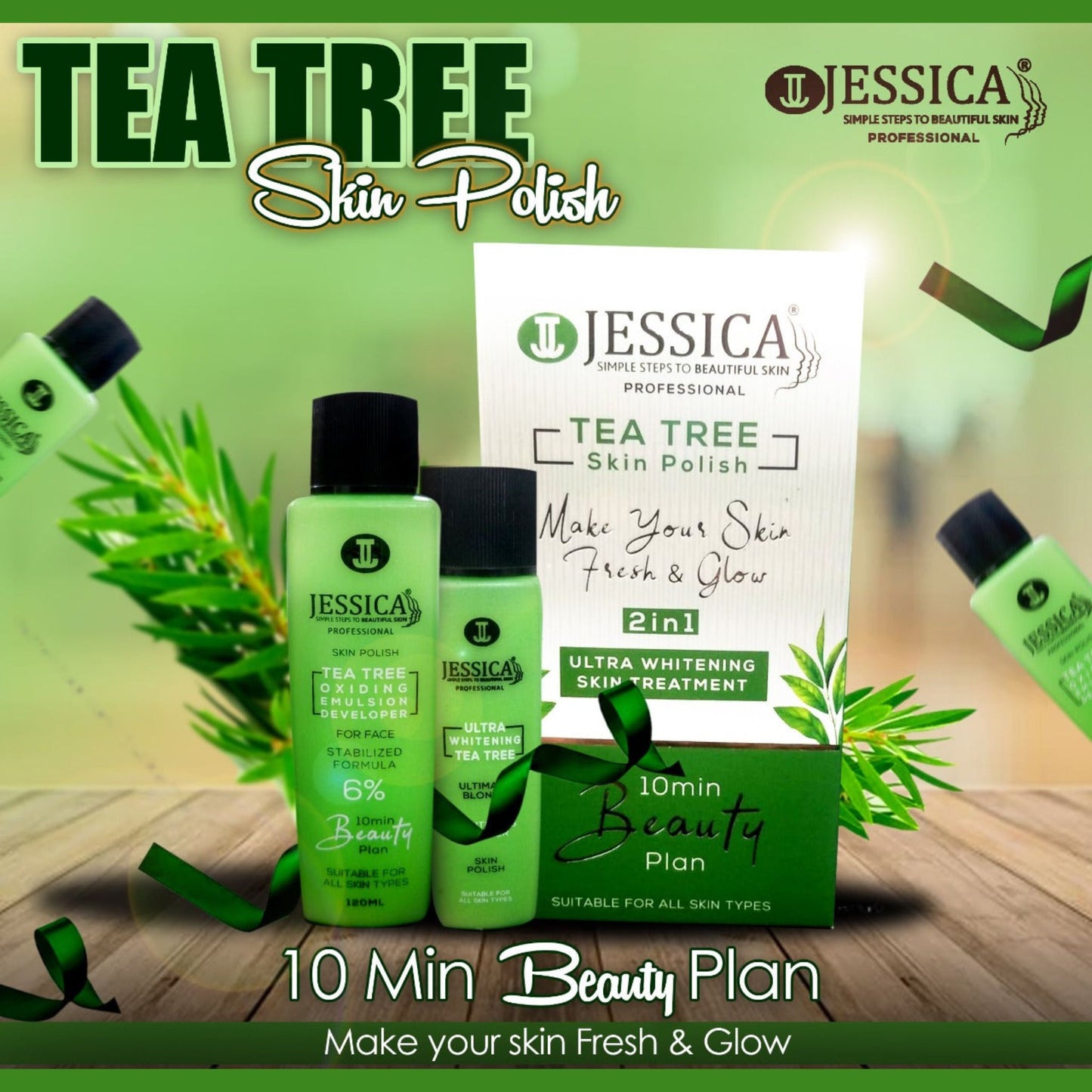 JESSICA Tea Tree Skin Polish 2in 1