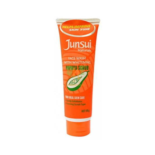 Junsui Naturals Whitening Papaya Scrub Face Wash