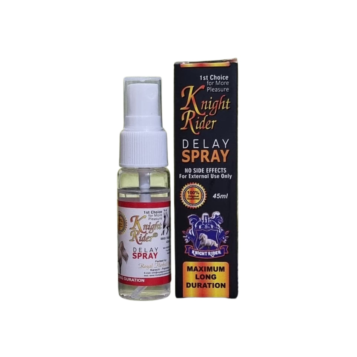 Knight Rider Delay Spray 45ml Bottle and Packaging