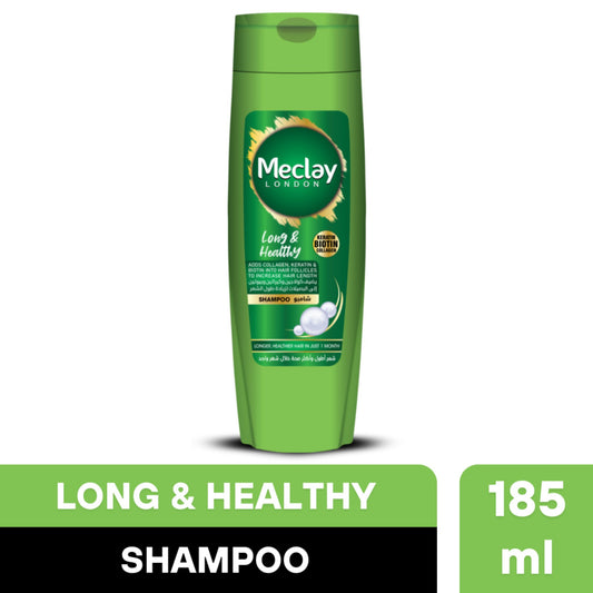 Meclay Long & Healthy Shampoo for Strong Hair Growth - 185ml