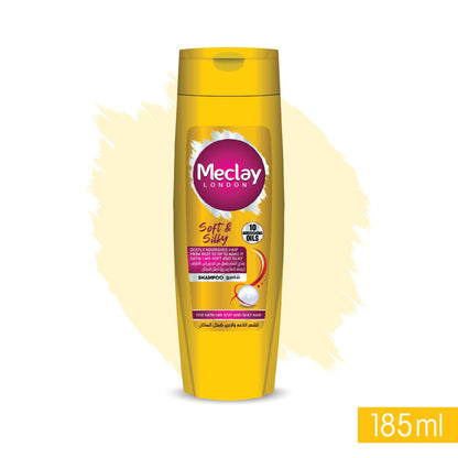 Meclay Soft & Silky Shampoo for Smooth, Touch-Soft Hair - 185ml