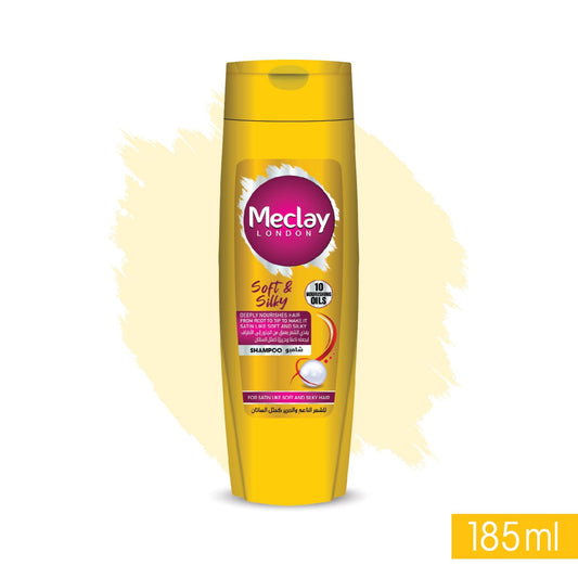 Meclay Soft & Silky Shampoo for Smooth, Touch-Soft Hair - 185ml