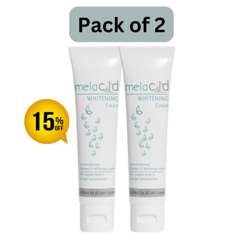 Melacid Whitening Cream Instant Fairness - Pack of 2