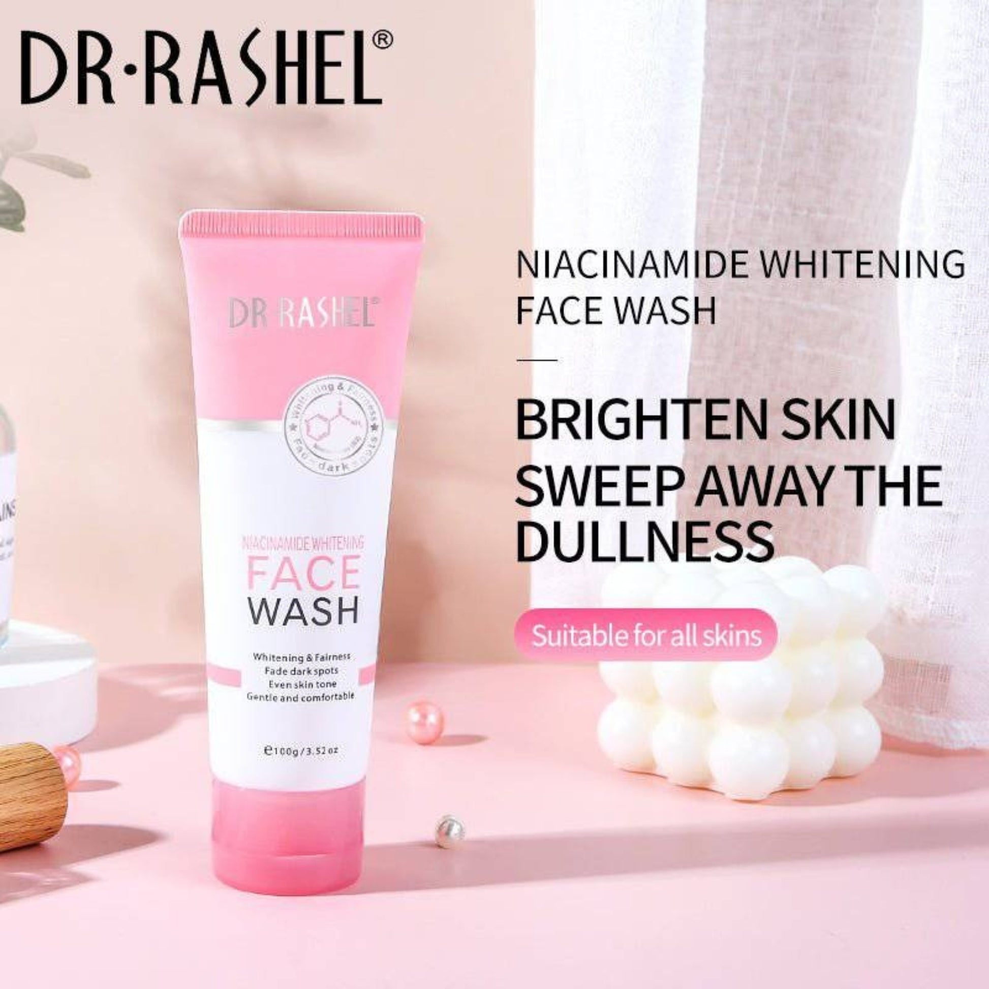 Niacinamide Face Wash by Dr. Rashel - Whitening Cleanser 100g
