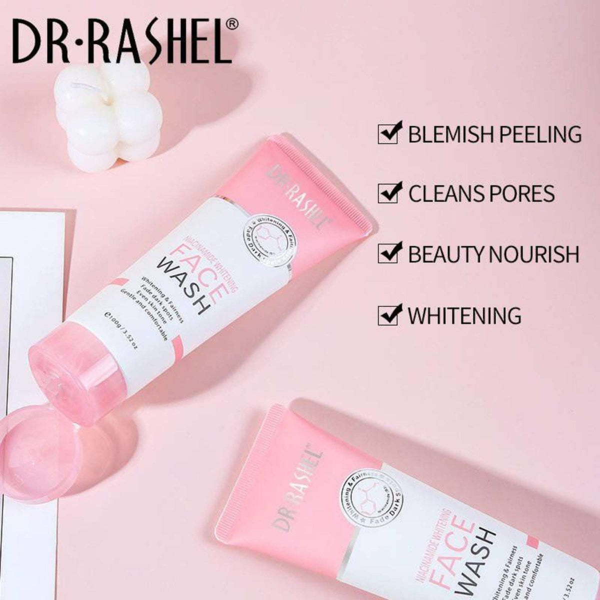 Niacinamide Face Wash by Dr. Rashel - Whitening Cleanser 100g