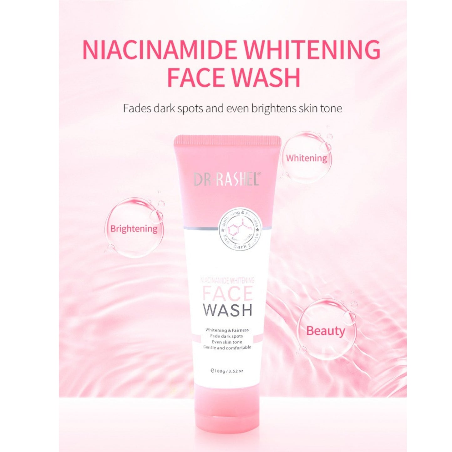Niacinamide Face Wash by Dr. Rashel - Whitening Cleanser 100g