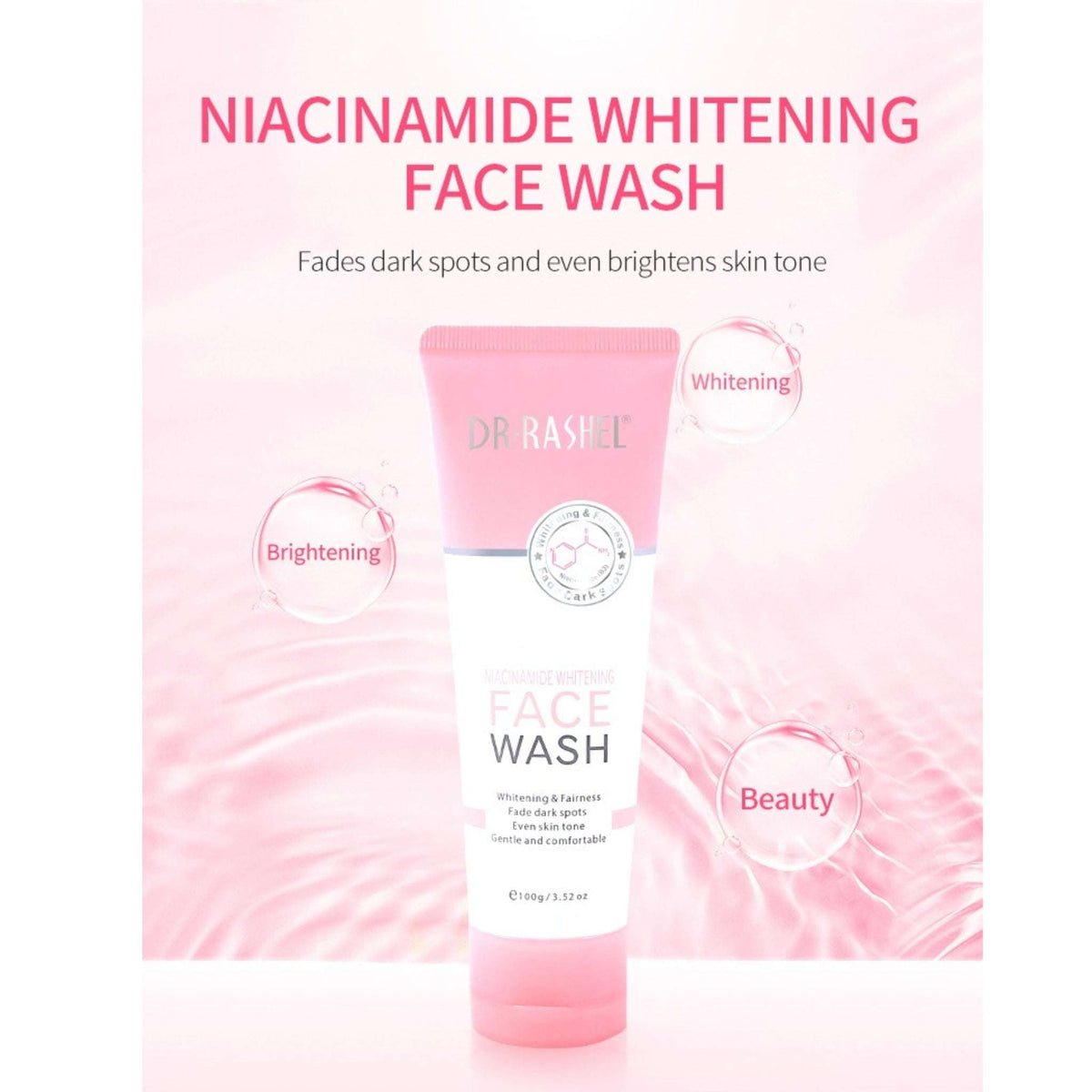 Niacinamide Face Wash by Dr. Rashel - Whitening Cleanser 100g