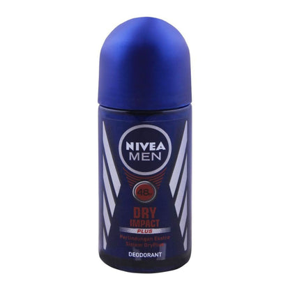 Nivea Men 48H Dry Impact Plus Roll On Deodorant - 50ml