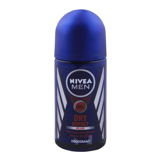 Nivea Men 48H Dry Impact Plus Roll On Deodorant - 50ml