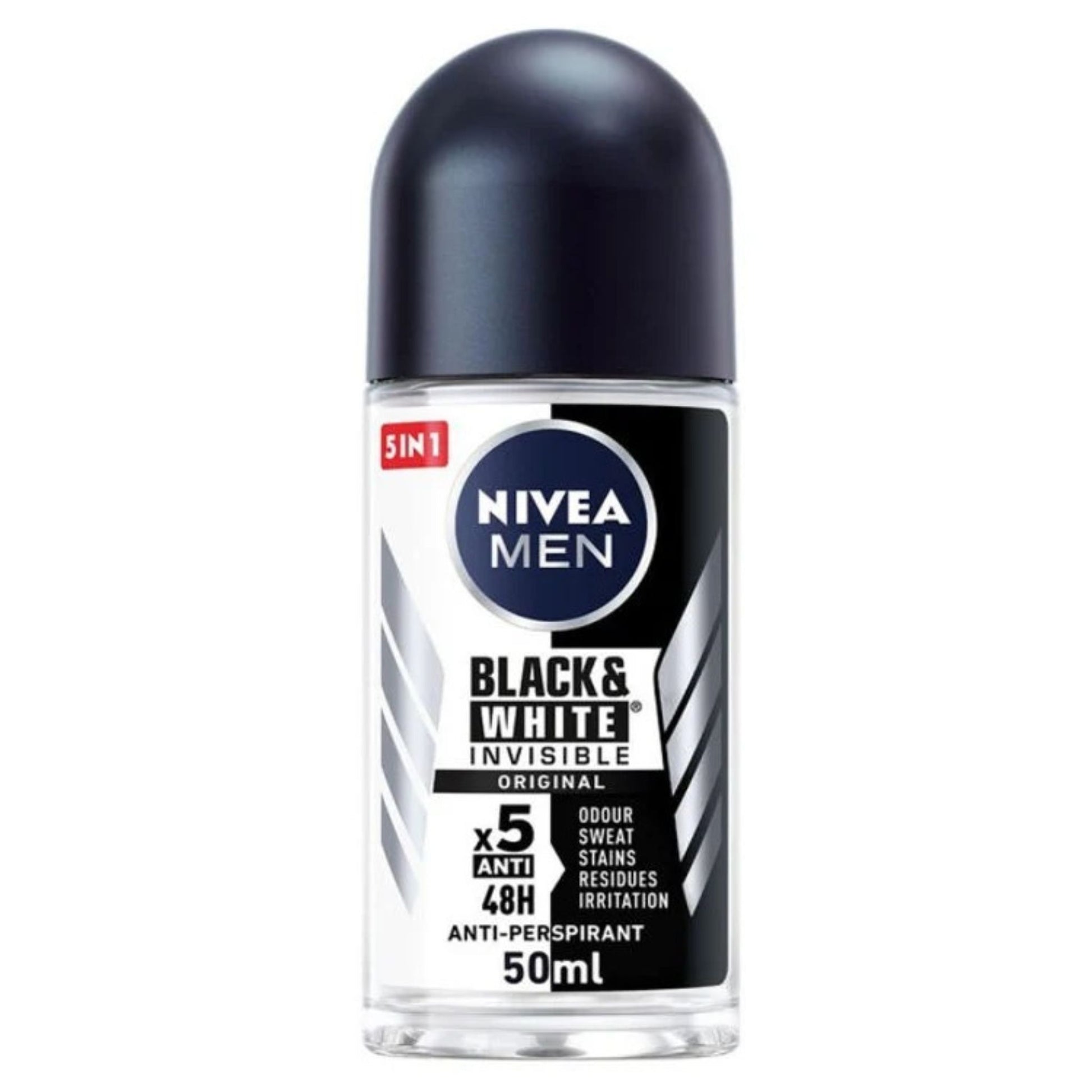 Nivea Men Black & White Invisible Original Deodorant Roll On - 50ml