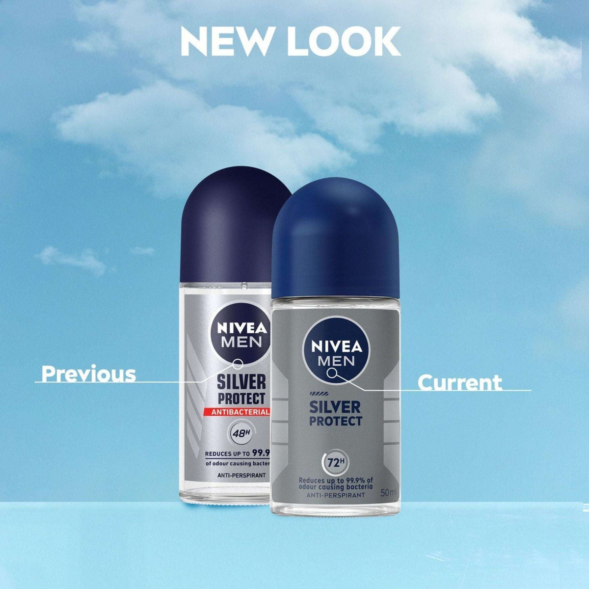 Nivea Men Silver Protect Anti-Perspirant Roll-On - 50ml