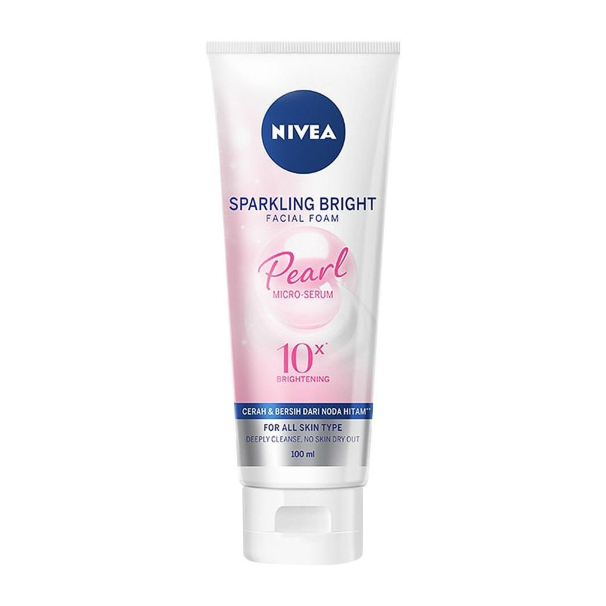 Nivea Sparkling Bright Facial Foam - 10x Brightening Cleanser 100ml
