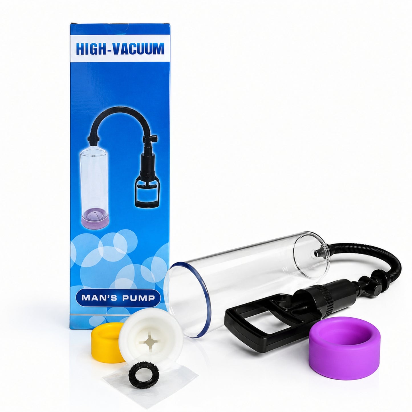 Penis Enlargement High Vacuum Pump with 3 Silicone Sleeves
