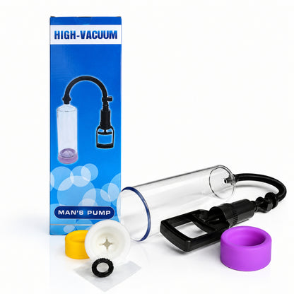 Penis Enlargement High Vacuum Pump with 3 Silicone Sleeves