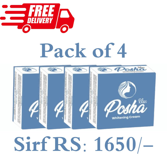 Posha Bliss Whitening Cream Pack of 4 - Best Offer
