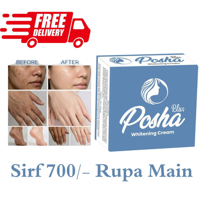 Posha Bliss Whitening Cream for Bright & Clear Skin
