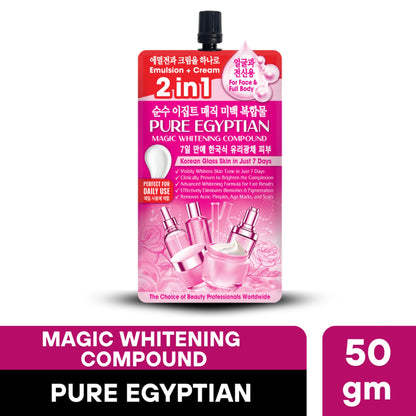 Pure Egyptian Magic Whitening Compound 2 in 1 Cream - 50gm