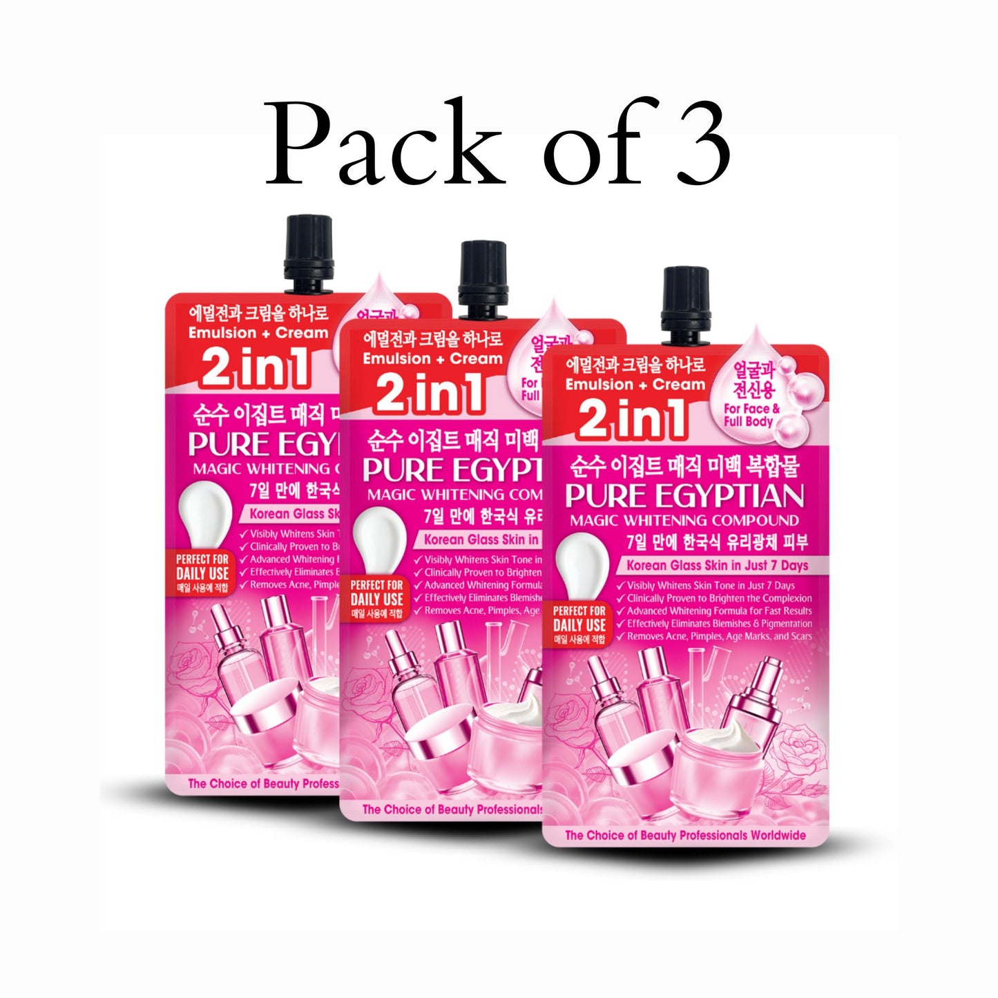 Pure Egyptian Magic Whitening Compound Pack of 3 Cream