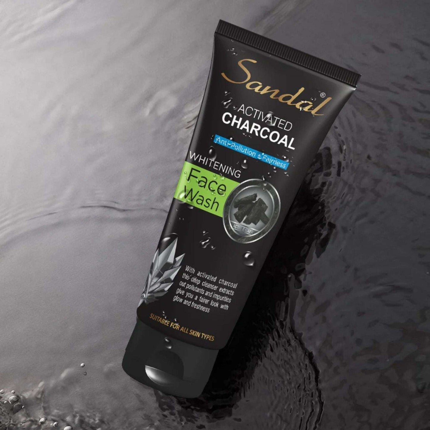 Sandal Activated Charcoal Face Wash