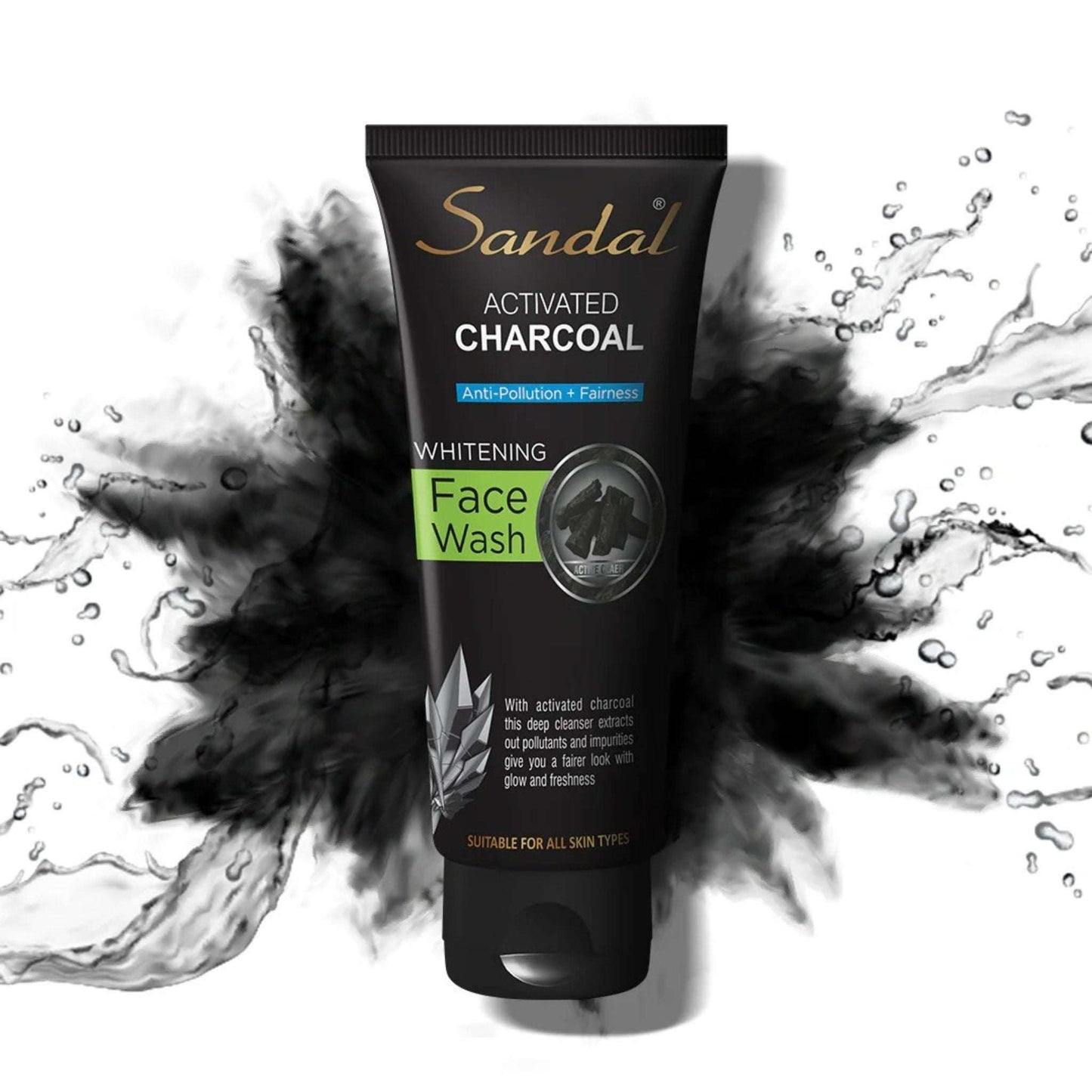 Sandal Activated Charcoal Face Wash