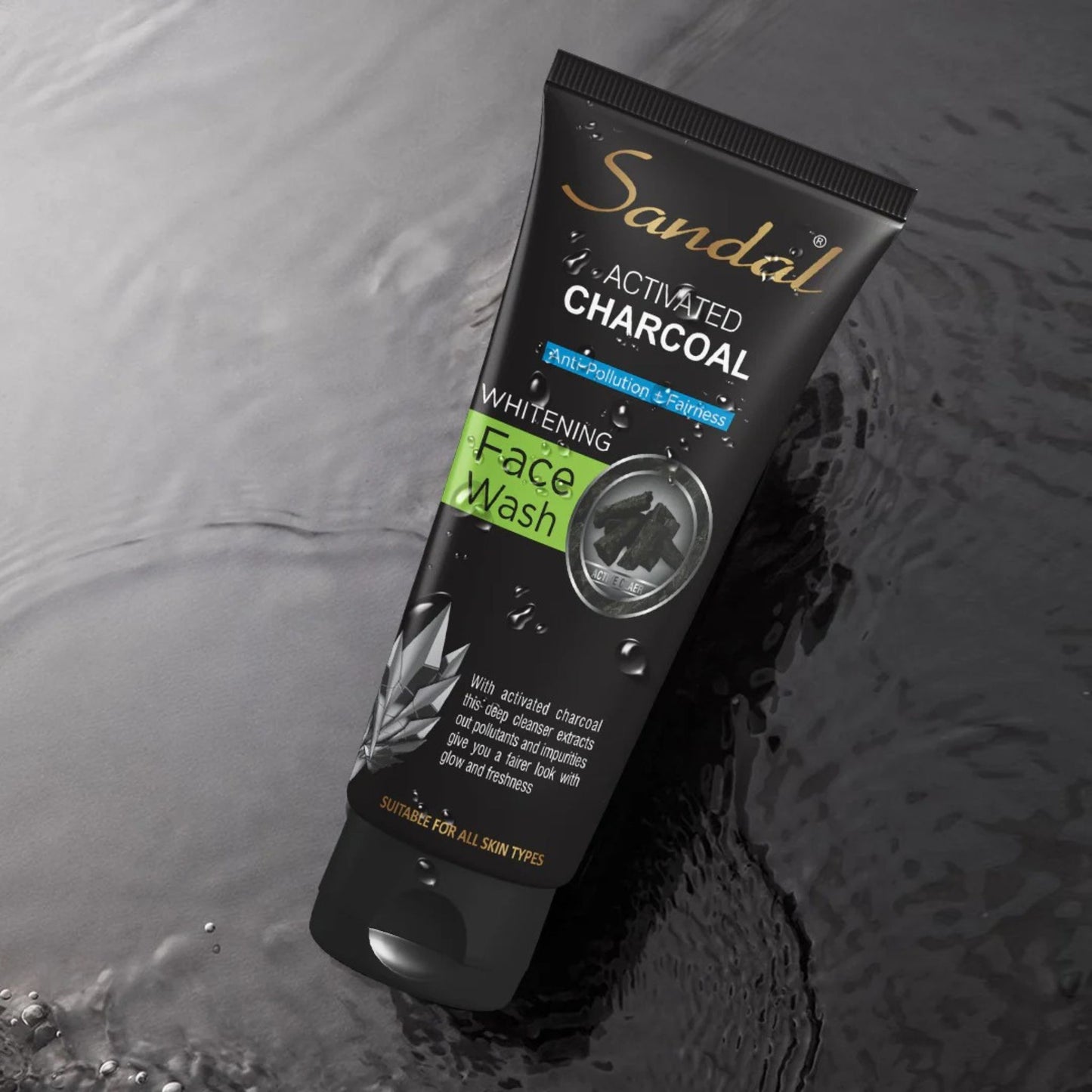 Sandal Activated Charcoal Face Wash