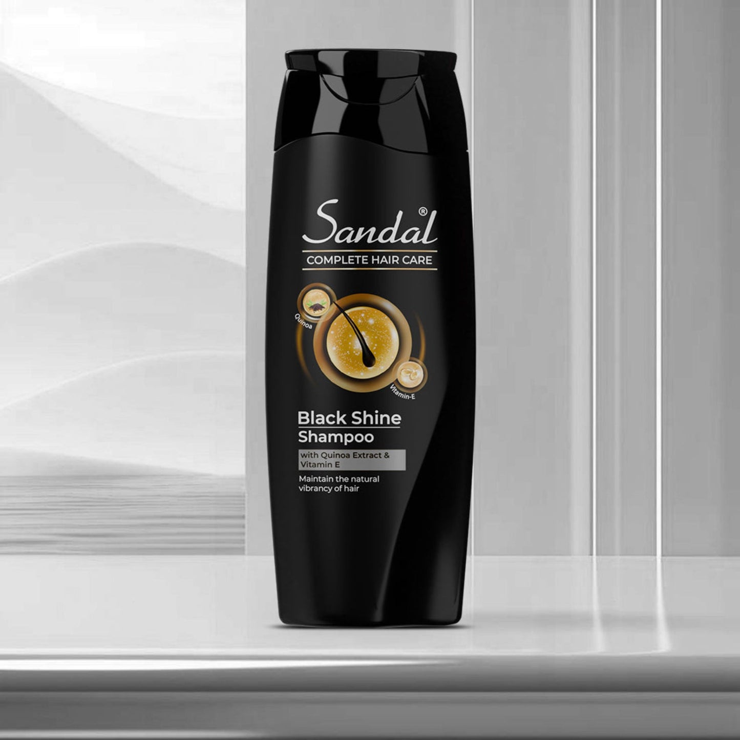 Sandal Black Shine Shampoo for Deep Shine & Strong Hair