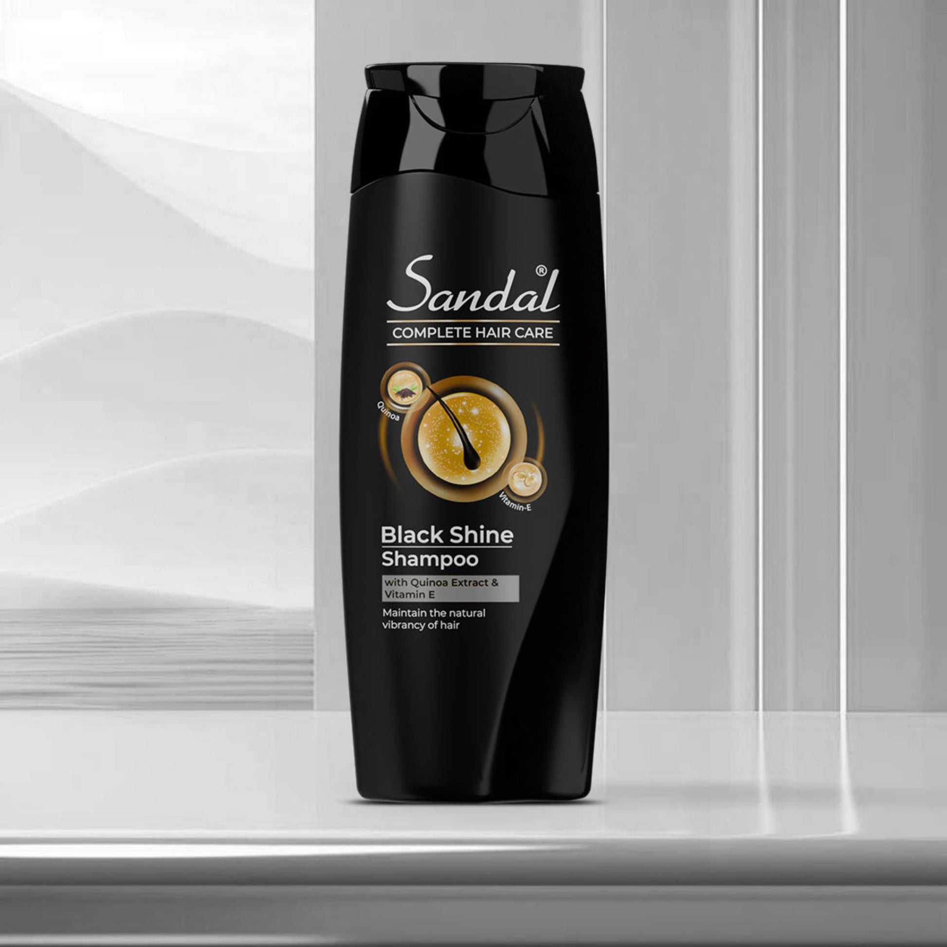 Sandal Black Shine Shampoo for Deep Shine & Strong Hair