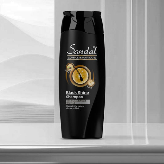 Sandal Black Shine Shampoo for Deep Shine & Strong Hair