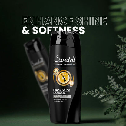 Sandal Black Shine Shampoo for Deep Shine & Strong Hair
