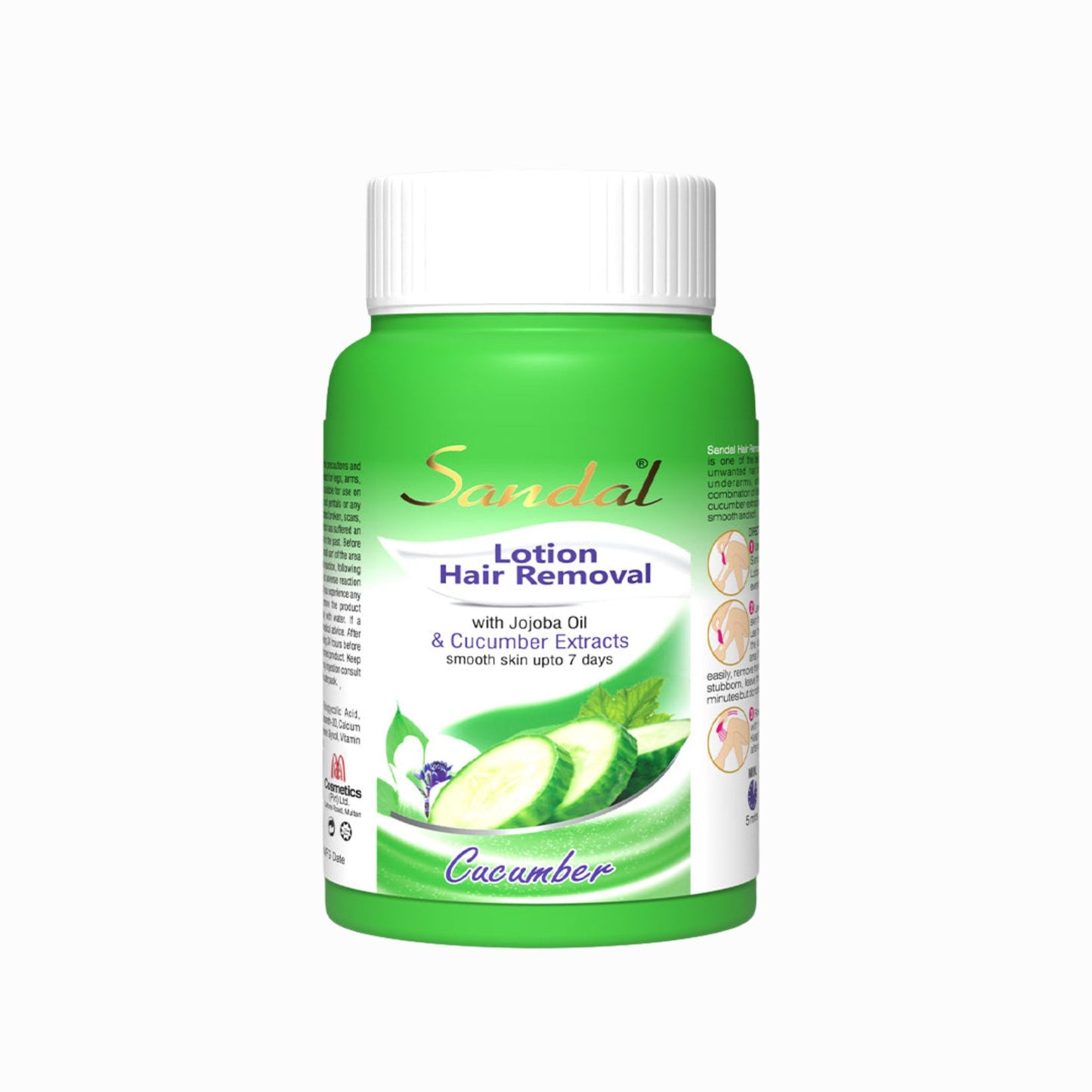 Sandal Cucumber Hair Removal Lotion for Smooth Skin