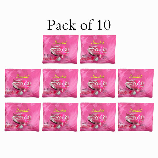 Sandal Hair Removal Cream 3-in-1 Sachet Pack of 10