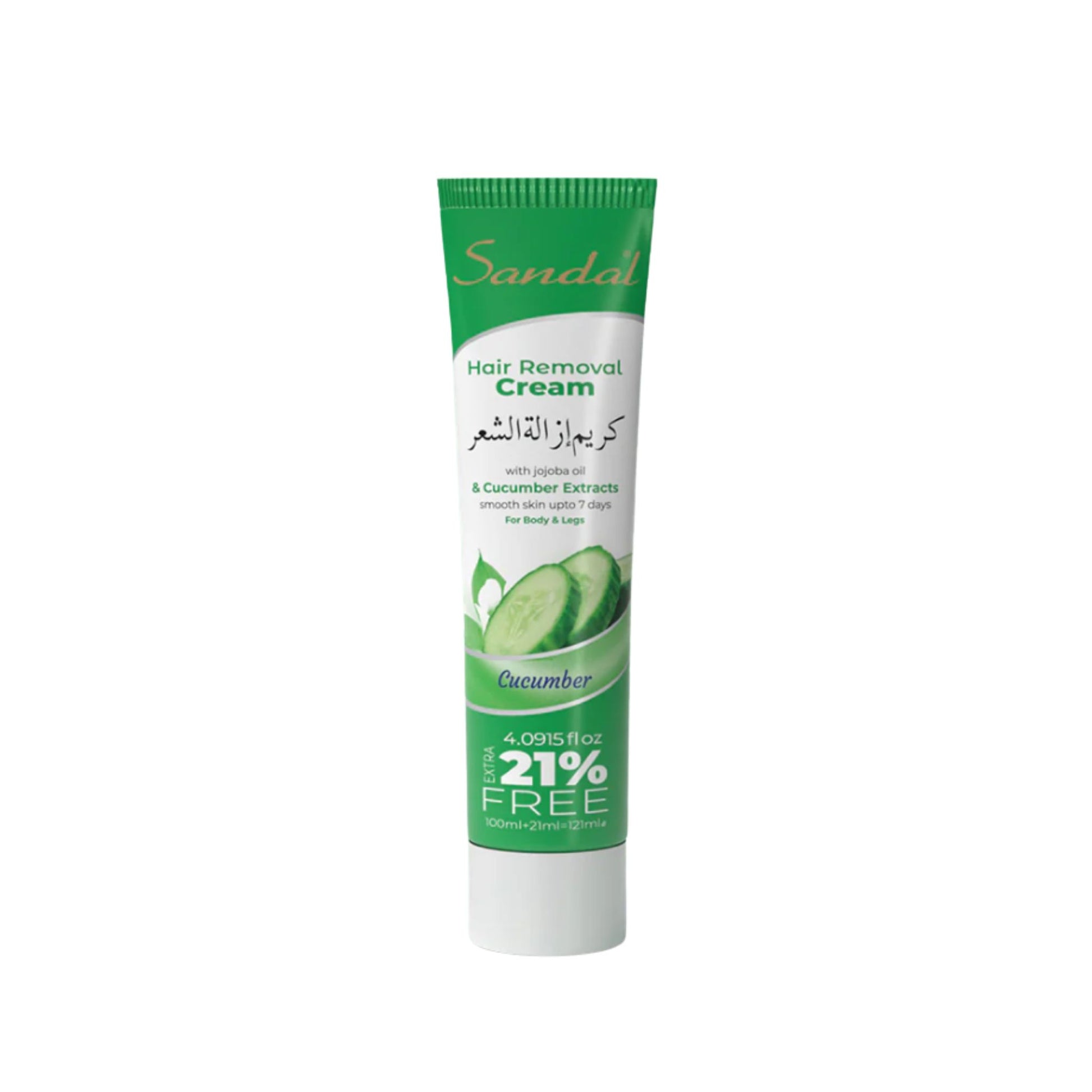 Sandal Hair Removal Cream with Cucumber Extracts