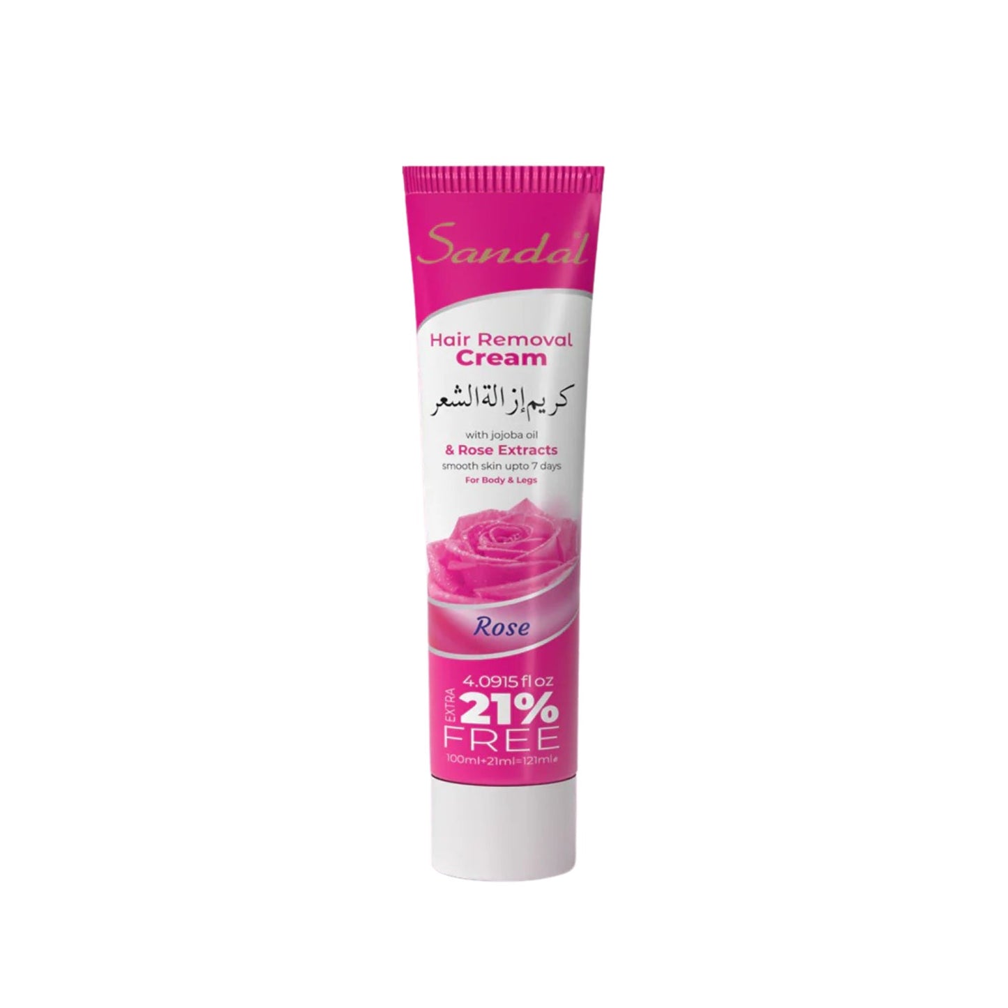 Sandal Hair Removal Cream with Rose Extracts