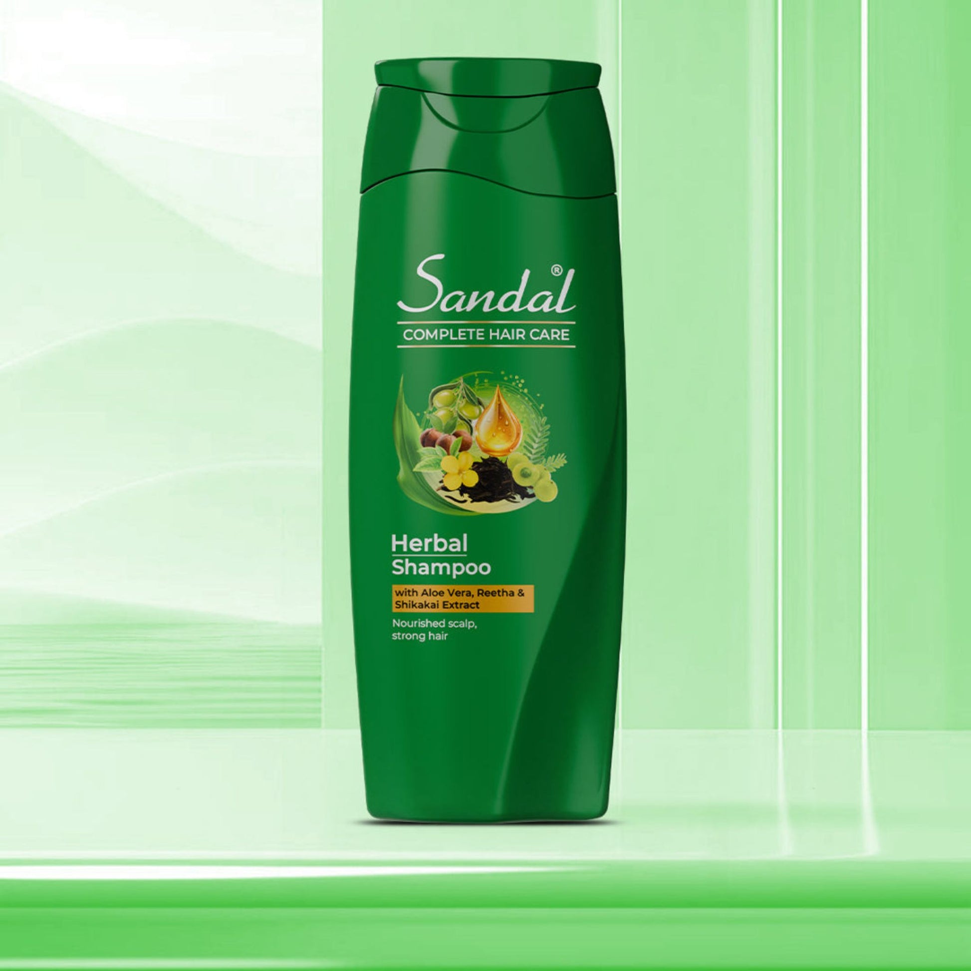 Sandal Herbal Shampoo for Strong, Healthy & Nourished Hair