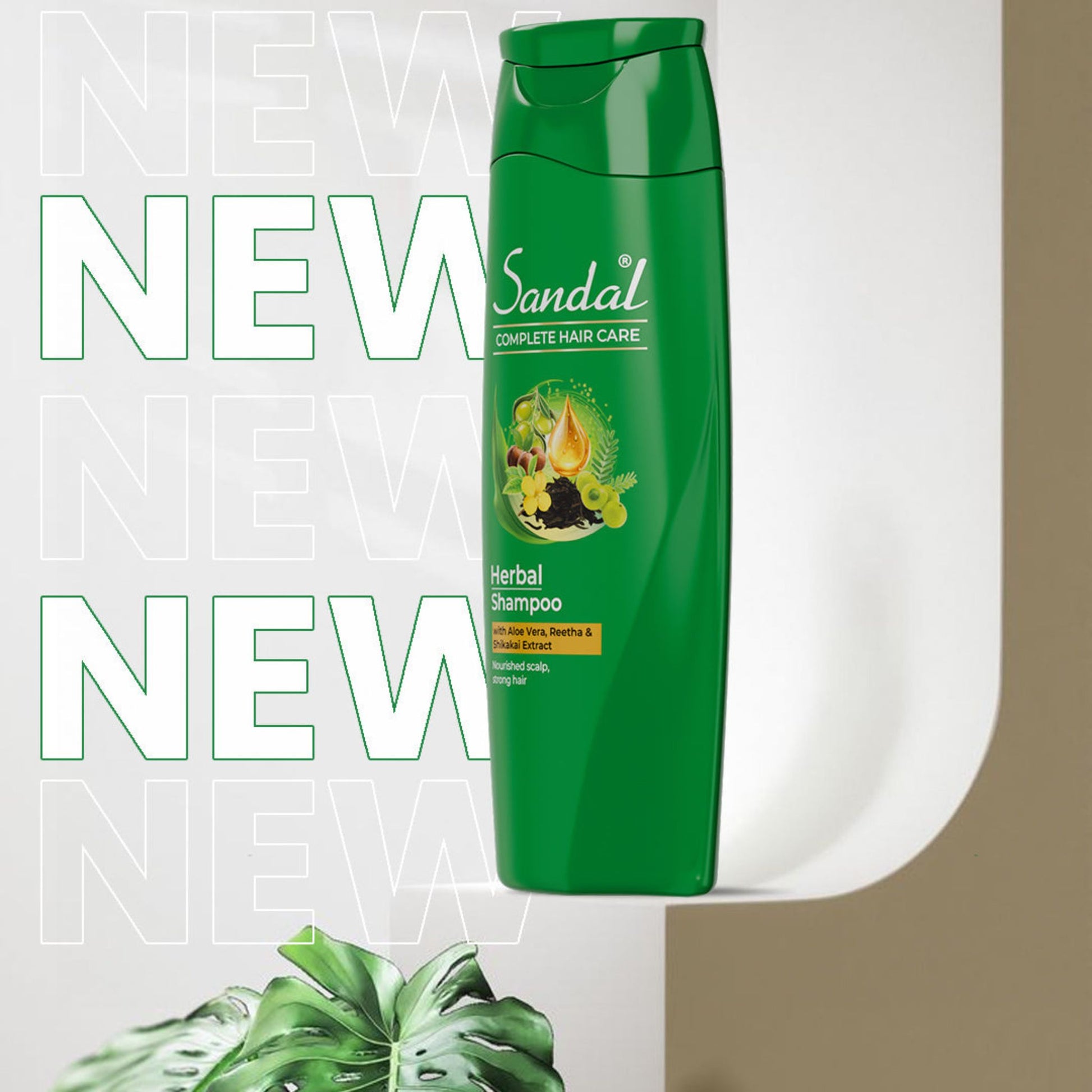 Sandal Herbal Shampoo for Strong, Healthy & Nourished Hair