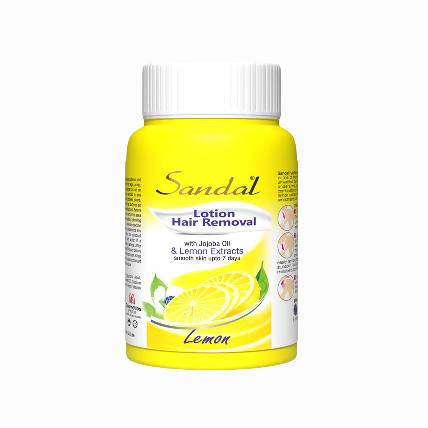 Sandal Lemon Hair Removal Lotion for Smooth & Fresh Skin