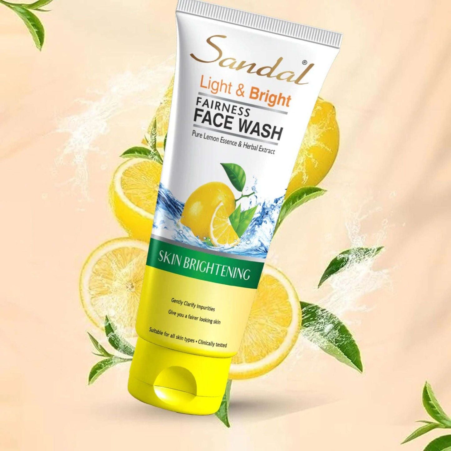 Sandal Light & Bright Cleansing Face Wash