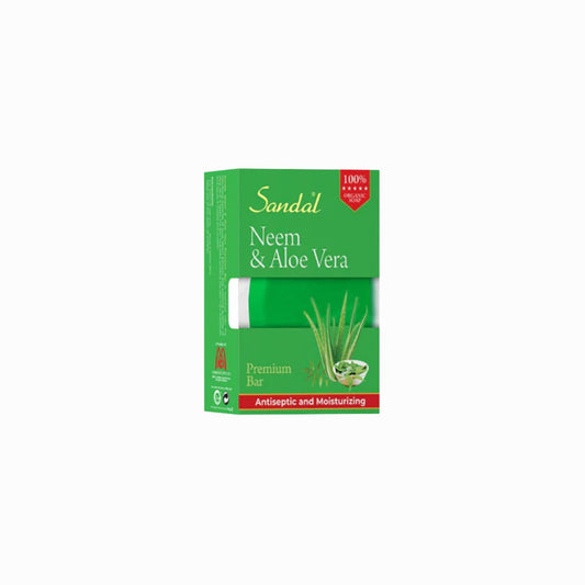 Sandal Neem & Aloe Vera Soap - Antiseptic Moisturizing Herbal Bar