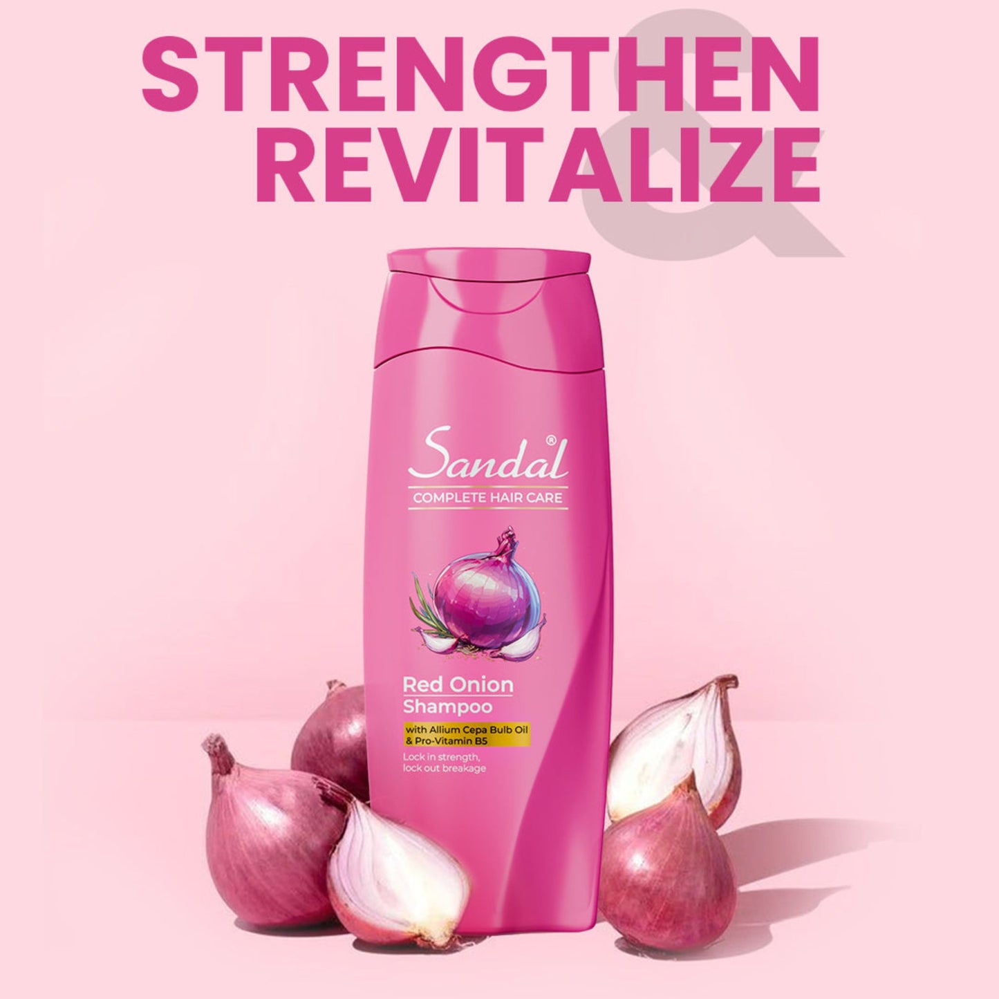 Sandal Red Onion Shampoo for Stronger, Breakage-Free Hair