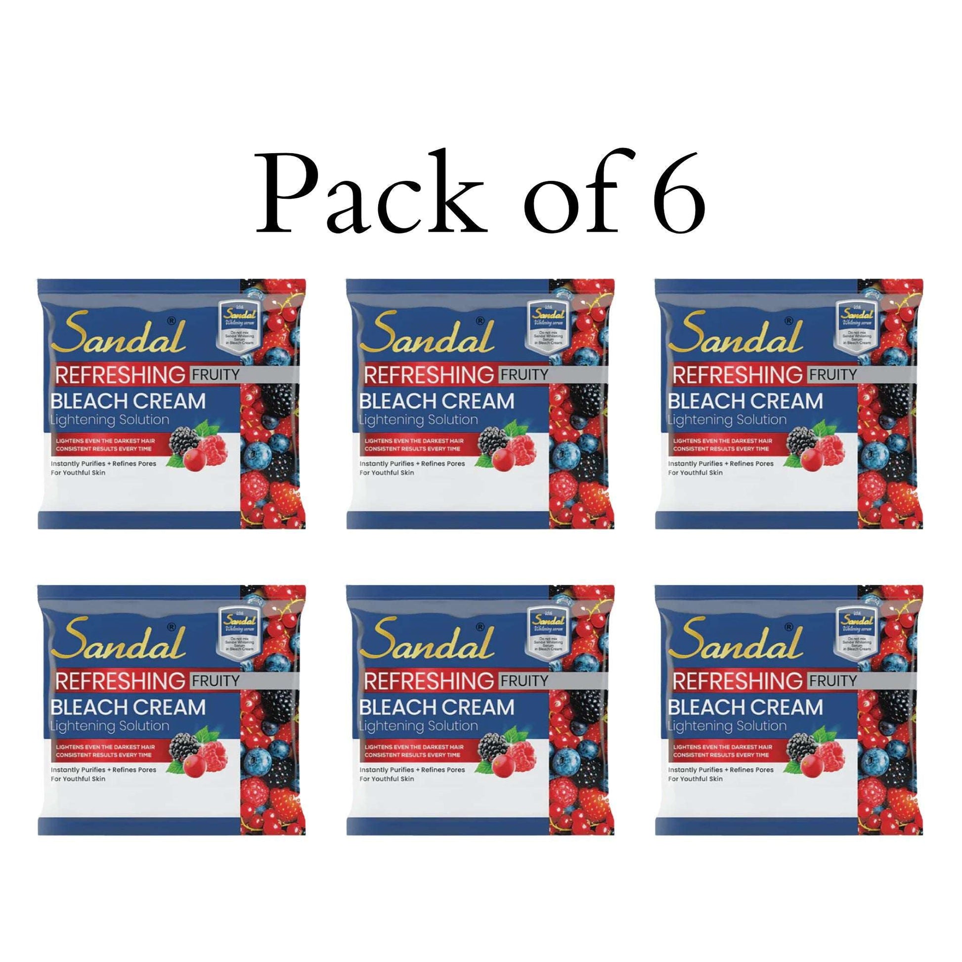 Sandal Refreshing Fruity Bleach Cream - Lightening Solution